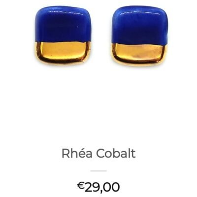 BOUCLES D'OREILLES RHEA COBALT