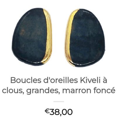 BOUCLES D'OREILLES KIVELI MARRON