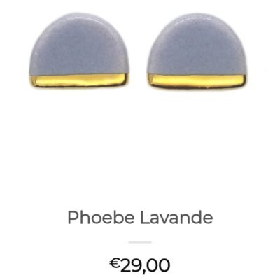 BOUCLES D'OREILLES PHOEBE LAVANDE